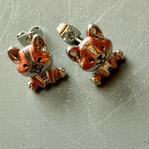 Rhinestone dog earrings (3 pair) - Picture 4 of 4